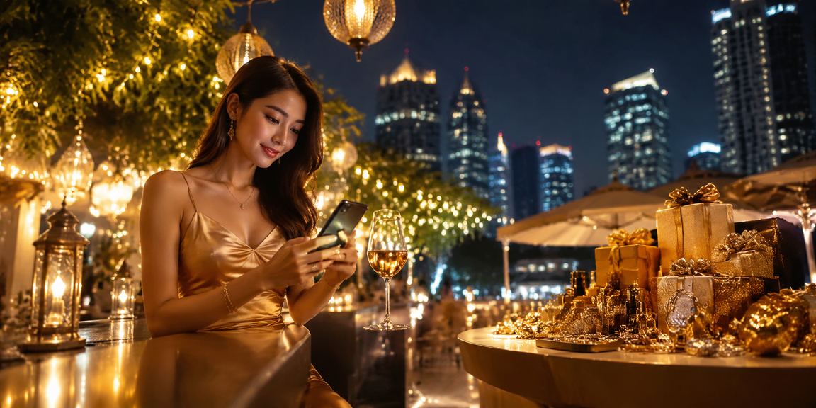 VIP user in Petaling Jaya receiving exclusive bonuses from the 77go online platform